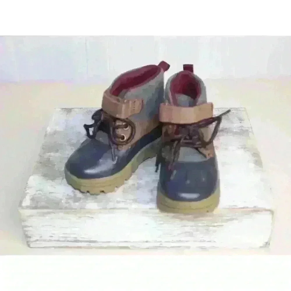 Carter's Unisex Ankle Boots Hook and Loop Lace up‎ Muck Snow Rain Boots Size 5M
